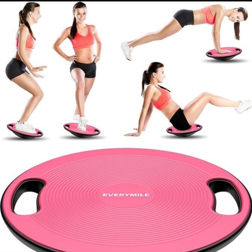 Wobble Balance Board, Exercise Stability Trainer Portable With handles
